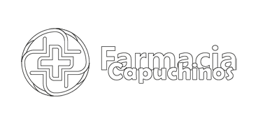 Logotipo Farmacia Capuchinos blanco